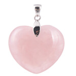 Zilveren hanger met een rozen kwarts