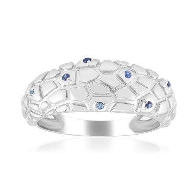 Blauer Saphir-Silberring (SAELOCANA)