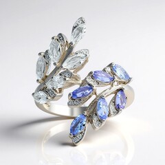 Anello in argento con Topazio Bianco