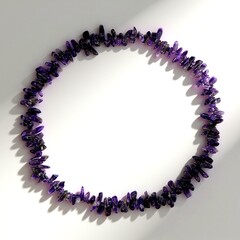 Collana in argento con Ametista Zambiana