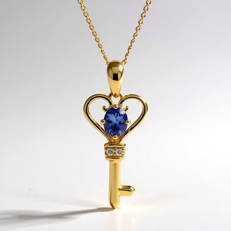 Collana in oro con Tanzanite AAA (CIRARI)