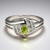 Bague en argent et Péridot de Mandchourie