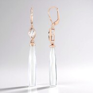 Pendientes en plata con Topacio blanco (KM by Juwelo)