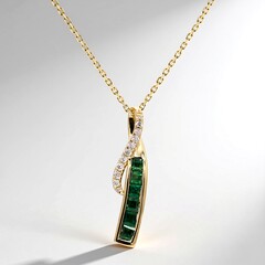 Collana in oro con Smeraldo Zambia AAA (CIRARI)