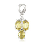 Pendentif en argent et Tourmaline cuprifère