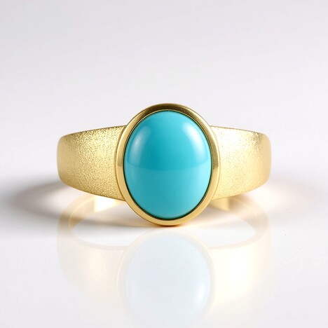 Anello in argento con Turchese Sleeping Beauty