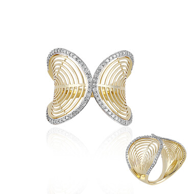 I1 (I) Diamant-Goldring (Ornaments by de Melo)