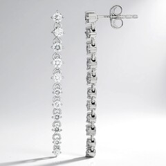 Pendientes en oro con Diamante IF (G) 