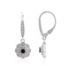 Garnet Silver Earrings