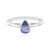 Anello in argento con Tanzanite (non riscaldata)