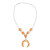 Collana in argento con Conchiglia di Ostrica Spinosa Arancione (Desert Chic)