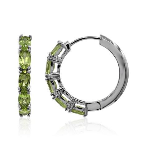Peridot-Silberohrringe