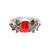 Red Ethiopian Opal Silver Ring