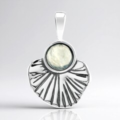 Ciondolo in argento con Prehnite