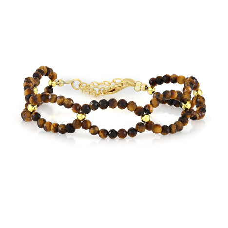 Tigerauge-Silberarmband (Riya)