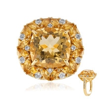 Citrine Silver Ring