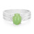 Zilveren ring met een keizerlijk chrysopraas