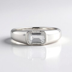 Anello in argento con Topazio Bianco