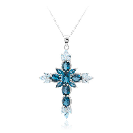 London Blue Topaz Silver Necklace
