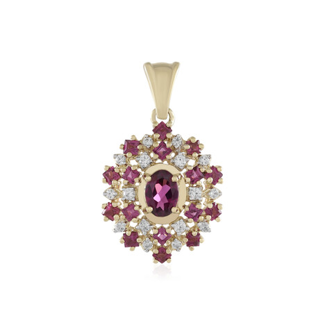 Colgante en oro con Rodolita