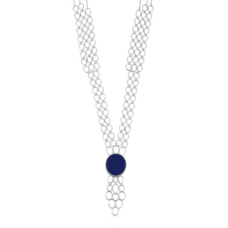 Collar en plata con Lapislázuli (Ornaments by de Melo)