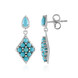 Zilveren oorbellen met Sleeping Beauty Turkooisen