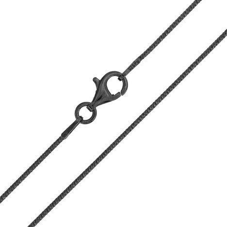 Silber-Schlangenkette - 3 g - 42 cm - rutheniert