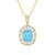 Collar en plata con Topacio de Paraíba (Gems en Vogue)