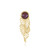 Chocolate Moonstone Silver Pendant (MONOSONO COLLECTION)