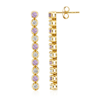 Amethyst-Silberohrringe