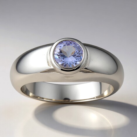 Anello in argento con Tanzanite (non riscaldata) (Pallanova)