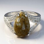 Anello in argento con Quarzo Dinosauro