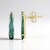 Boucles d'oreilles en or et Tourmaline verte du Brésil (de Melo Gold)