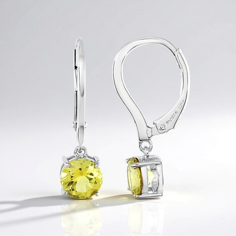Orecchini in argento con Apatite Dorata