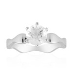 Bague en argent et Quartz blanc