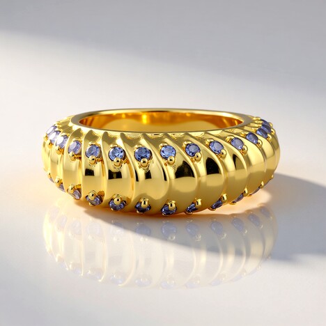 Bague en argent et Tanzanite (SAELOCANA)