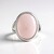 Anello in argento con Quarzo Rosa
