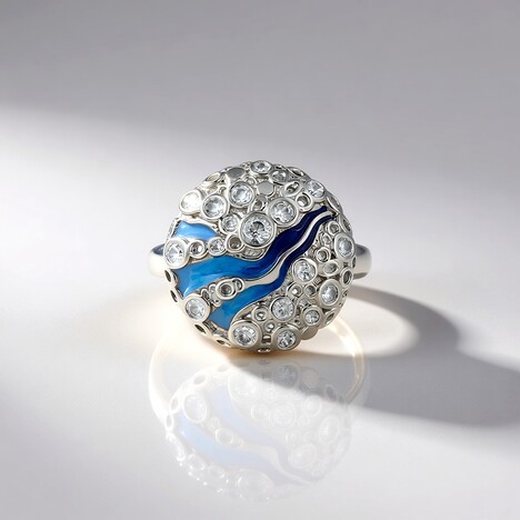 Anello in argento con Zircone (SAELOCANA)