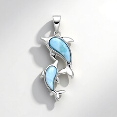 Ciondolo in argento con Larimar
