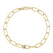 VS1 Champagner-Brillant-Silberarmband