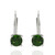 Orecchini in argento con Diopside Russo