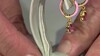 Pendientes en plata con Topacio rosa