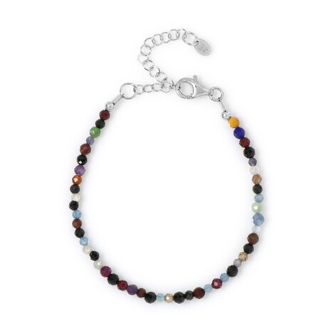 Edelstein-Silberarmband