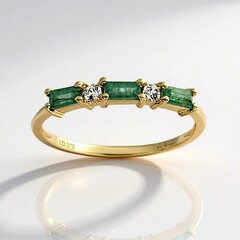 Anello in oro con Smeraldo Zambia (de Melo Gold)