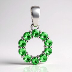 Ciondolo in argento con Tsavorite AAA del Kenia