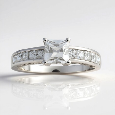 Anello in argento con Zircone