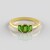 Anello in argento con Diopside Russo