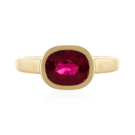 Bague en or et Rubellite AAA du Brésil (AMAYANI)