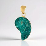 Pendentif en argent et Dioptase (Bali Barong)