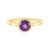 Sibirischer Amethyst-Silberring